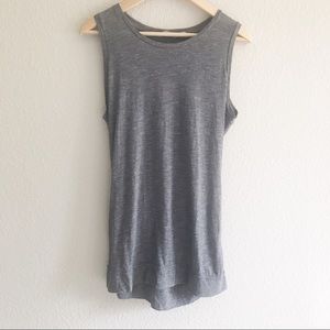Athleta dark grey tank top with open back